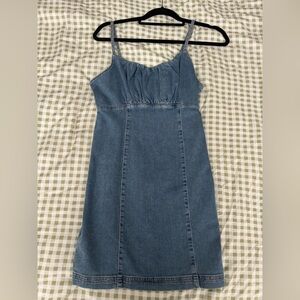 Topshop Blue Denim Mini Dress